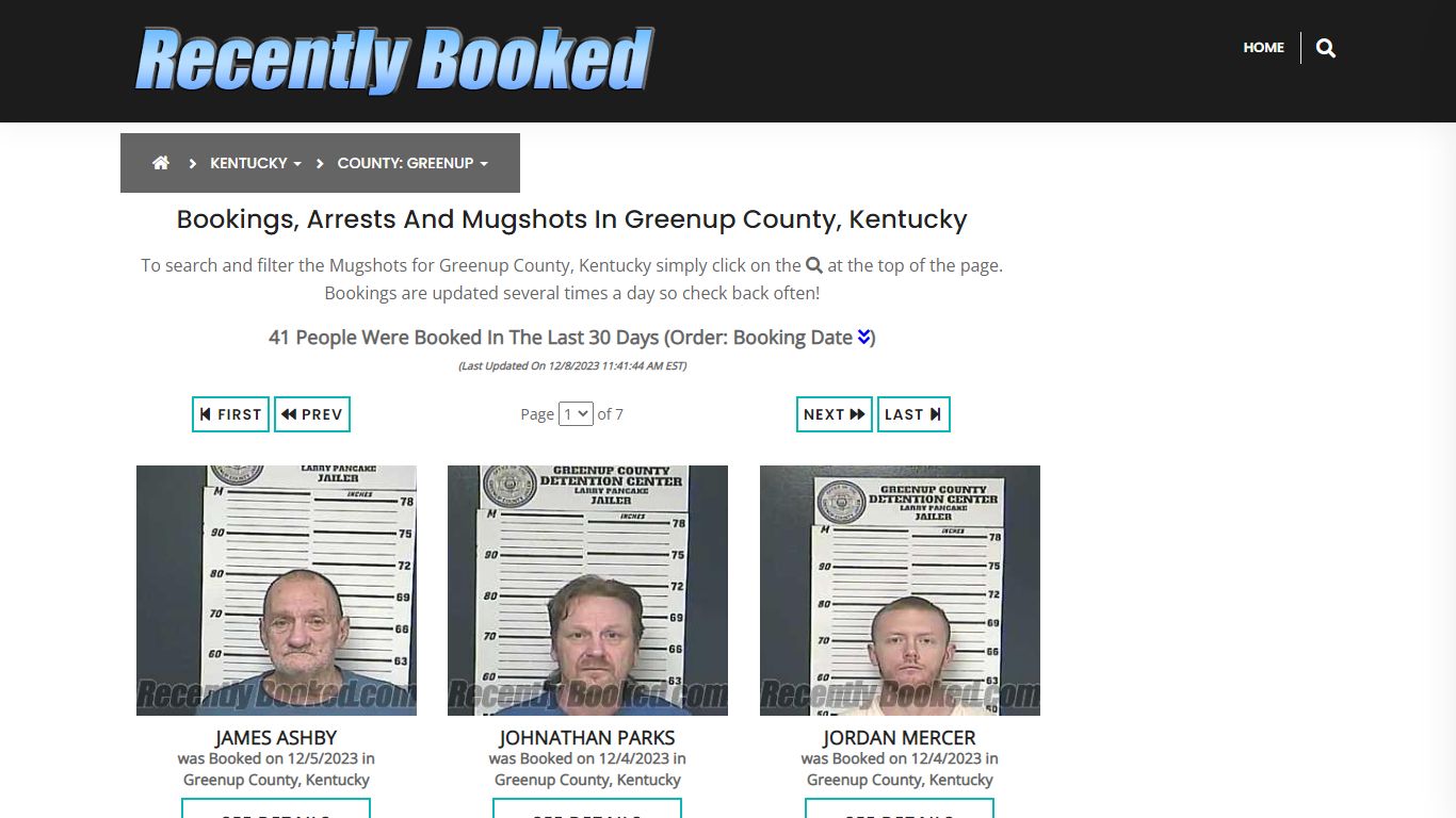 Bookings, Arrests and Mugshots in Greenup County, Kentucky